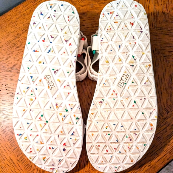 Teva Sport Sandal Original Universal Pride Rainbow White Men 10 Women11.5 Unisex - Picture 10 of 11